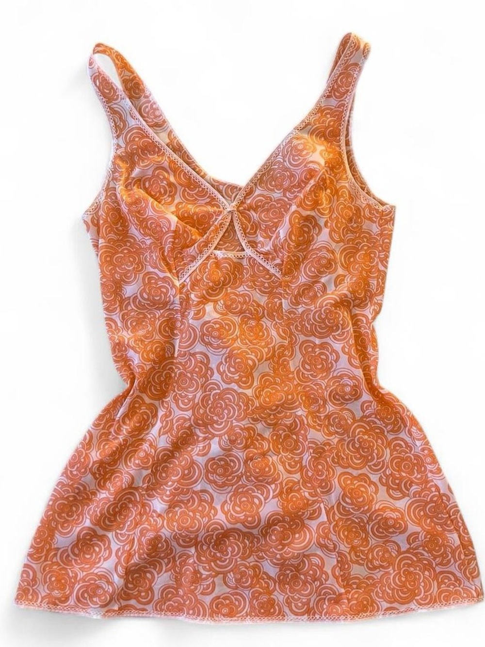 Vintage Floral Print Slip Cami